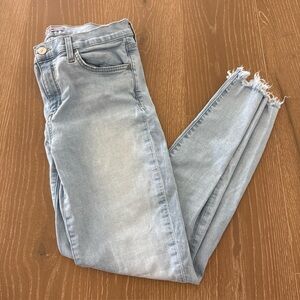 Joe’s Women Skinny Jeans Light Wash Raw Hem Size 29